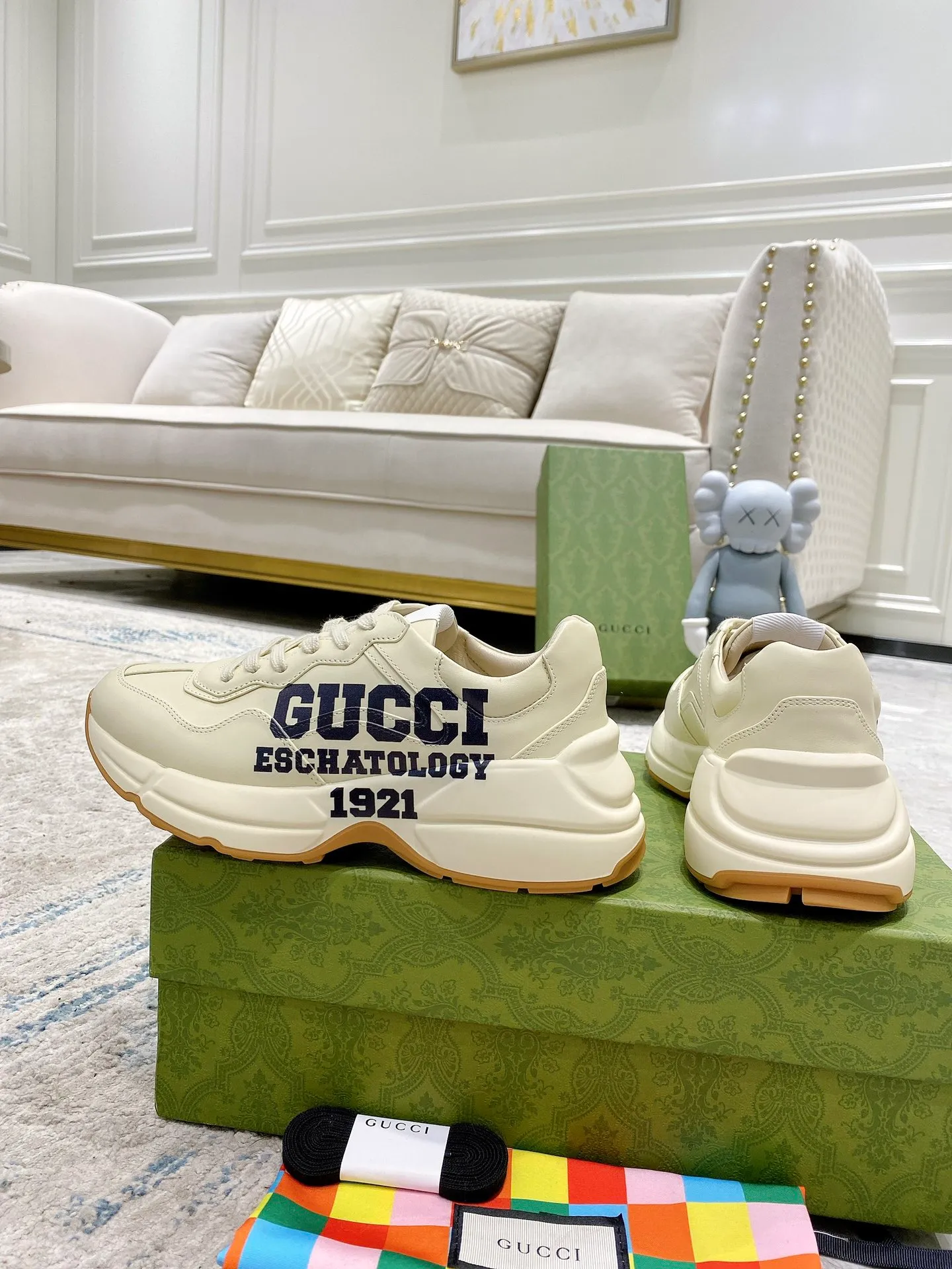 👟👟Ex-factory price 480👟👟 Women's shoes, women's clothing GUCCI Gucci dad shoes. The original disassembly took more than 3 months to develop 1:1. The version has been upgraded again, with chips, packaging, imported cowhide, and all made with computerized cars. Couple 👫 style 🔜Versatile in all seasons 🔜 Fashion 🔜 Personality 🔜 Different 🔵More than 20 layouts in the full series, welcome to consult pictures Outsole: The latest original development T👟👟Ex-factory price U vacuum Upper: Imported cowhide🐮 Lining: Original A mixed sheepskin🐏 Feet: Original A grade mixed sheepskin 💯Full set of packaging Medium and low belt LOGO code number: Women's code 35-40 Men's code 38-45 (38 45 customized